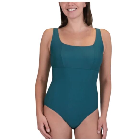 NEW Roots One-Piece Swimsuit | Square Teal - Picture 1 of 8